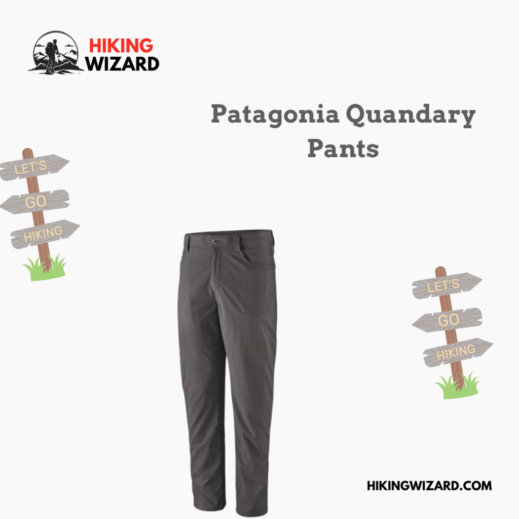 A view of Patagonia Quandary pants