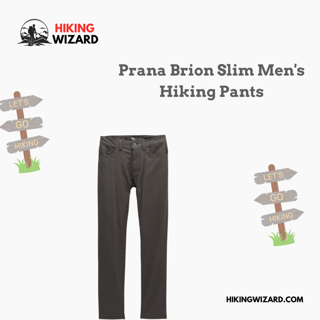 A view of Prana Brion Slim Men's Hiking Pants