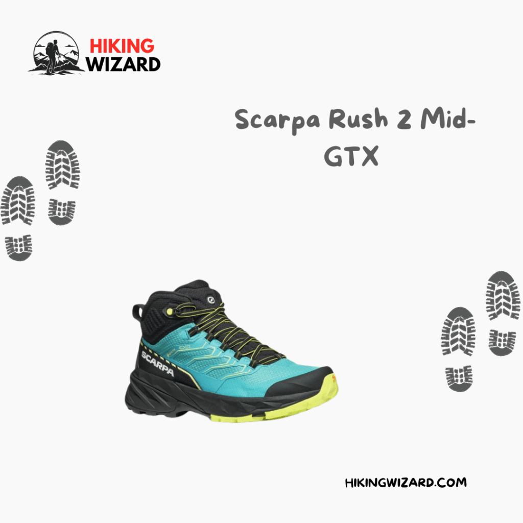 A view of Scarpa Rush Mid GTX 