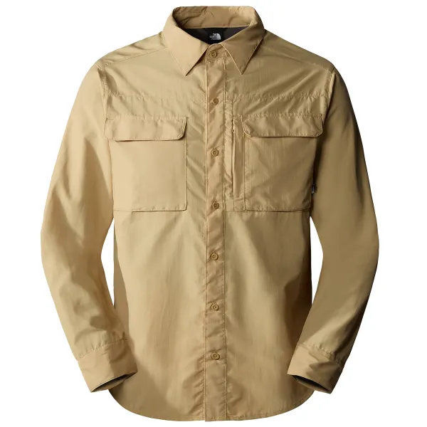 north face sequoia shirt in beige color