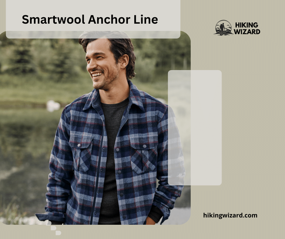 A boy wearing Smartwool Anchor Line