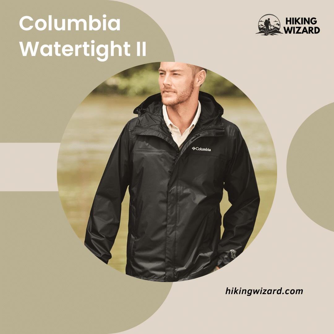 A man wearing Columbia Watertight II