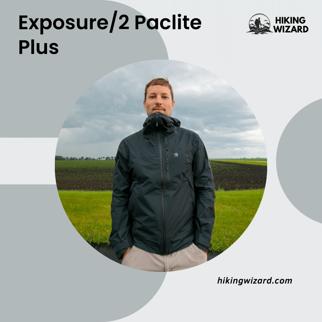 A man wearing Exposure Gore Tex Paclite Plus Jacket ( )