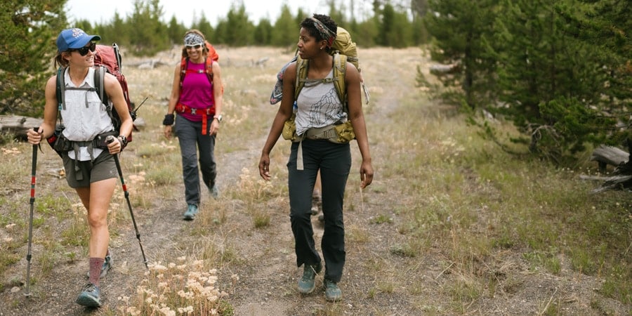 persons thru hiking