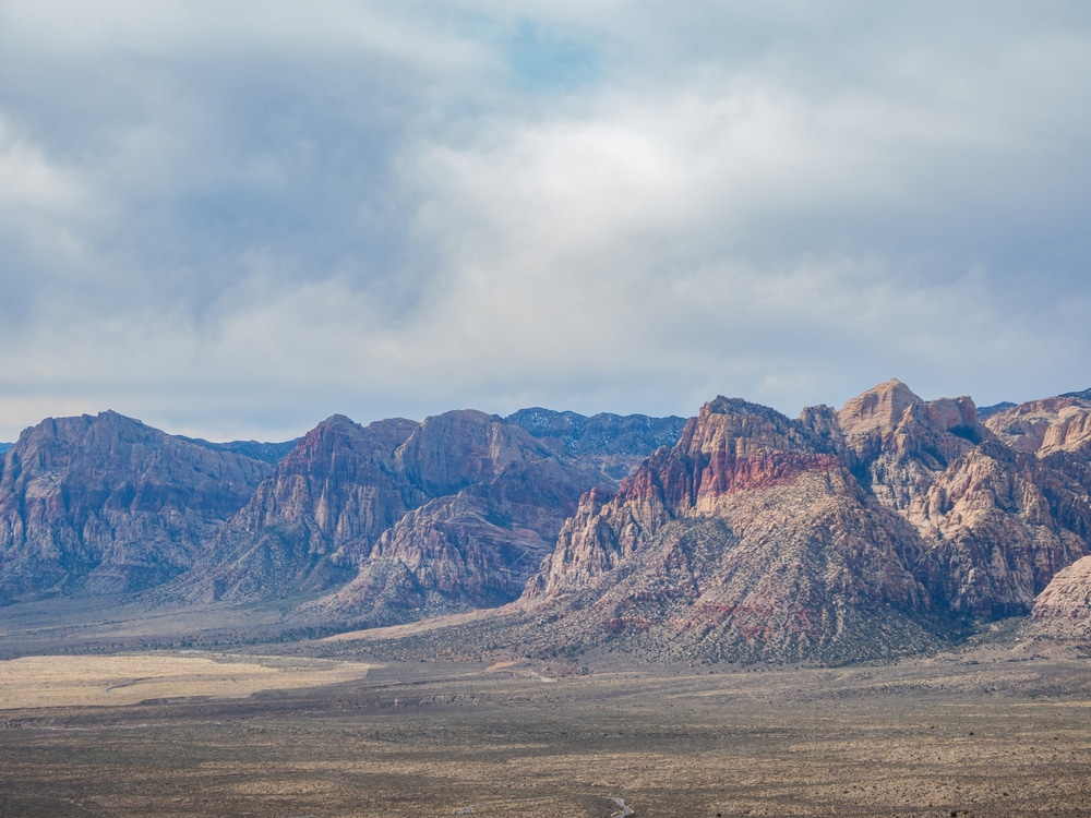 Beautiful landscape around the Turtlehead peak trail at Las Vegas, Nevada