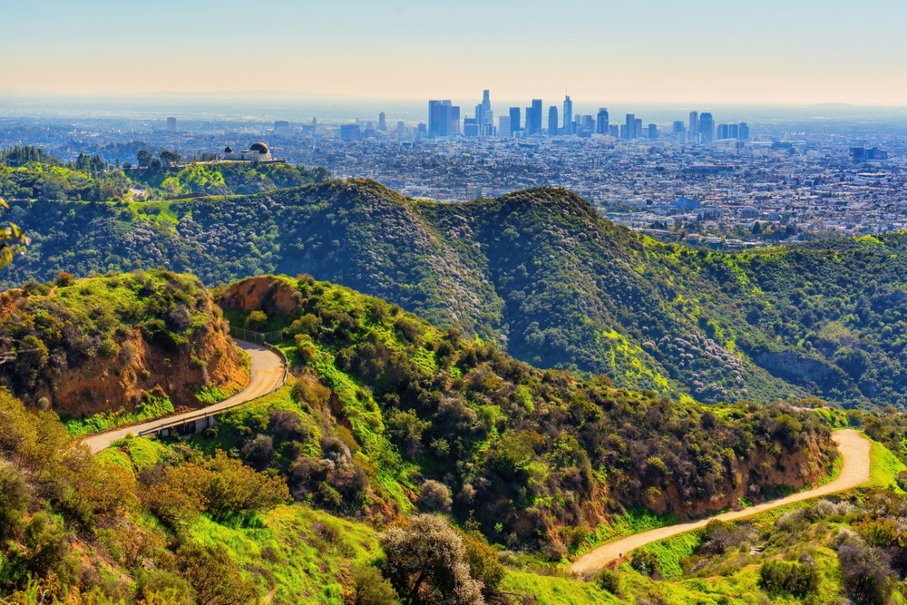 Griffith Observatory Set Against The Captivating Los Angeles Skyline