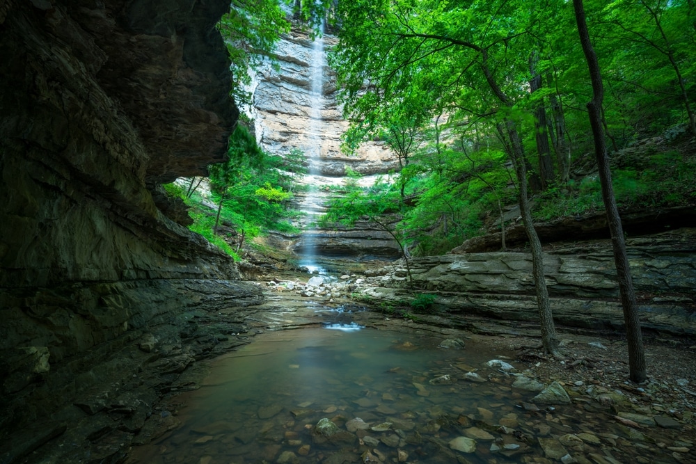 Hemmed In Hollow Falls In Arkansas