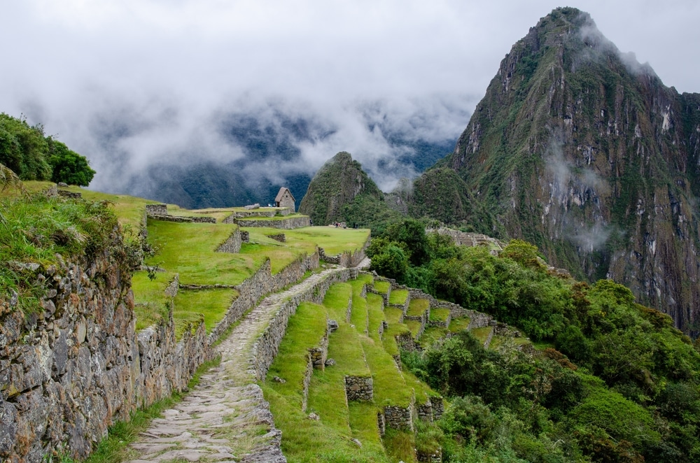 On The Inca Trail Coming Down From The Sun Gate